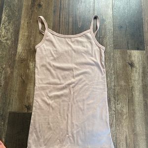 brown/tan plain tank top
